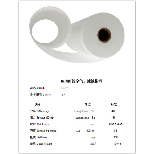 Low and Medium Efficiency Micronfiber Filter Paper