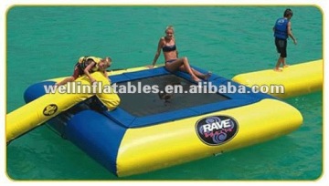 new design cheap water rectangular trampoline for sale