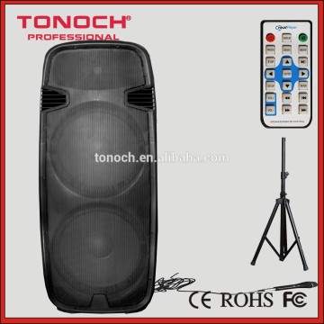 professional audio 2 way active Dual 15 inch speakers