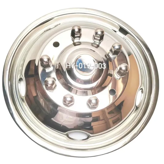 Polished Stainless Steel Dual Wheel Simulator with Bolts for 2008-2020 Dodge Ram HY-019-003