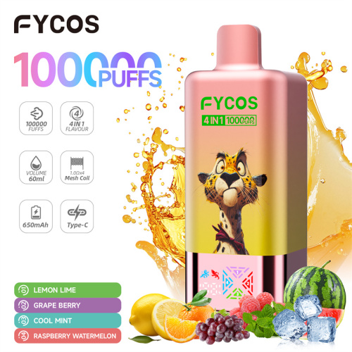 FYCOS 4 U 1 100K Puffs Quad Flavor Vrhunska izdržljivost