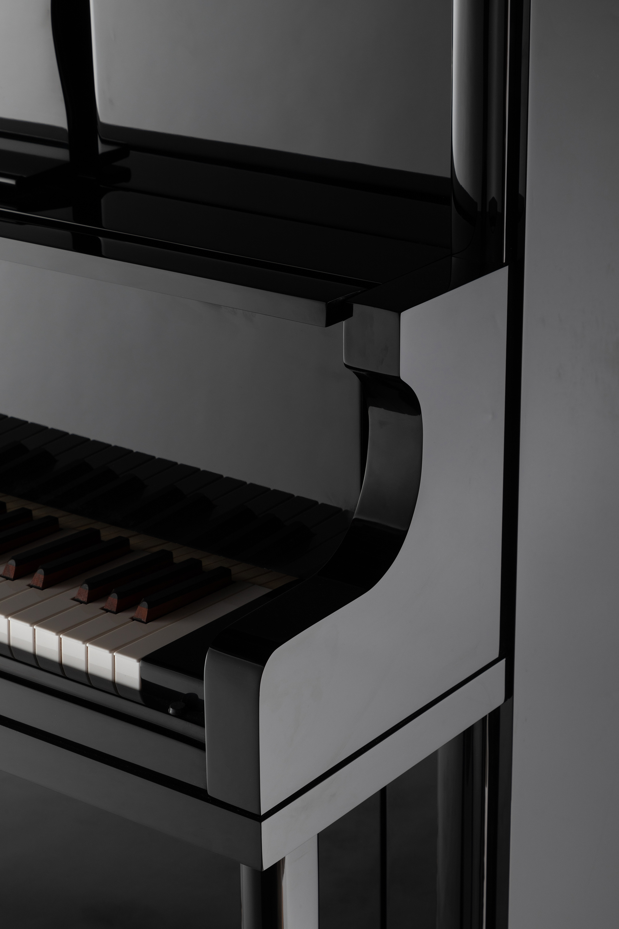 Williamsames S6 oprecht Piano Black poléiert Heem 126cm akustesche Piano