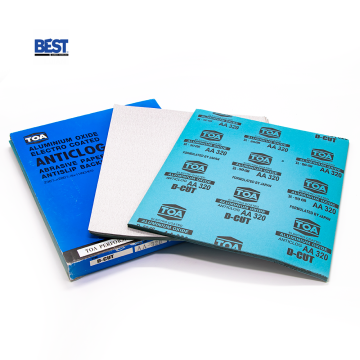 Toa Brand Anti-Slip Backing Coating Soft Abrasive Sanding Paper Customization