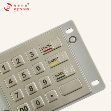 Keypad metallico IP65 di alta qualità per chiosco di pagamento automatico automatico di ATM