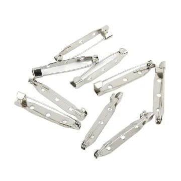 Factory Supply Small Nickel Safety Pins 15mm Metal Brooch Safety Pin for Name Tag