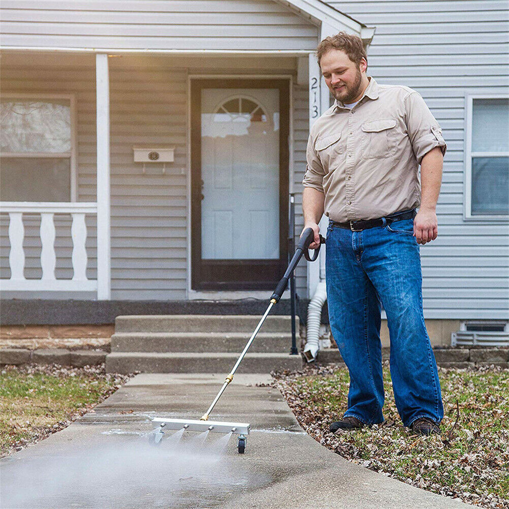 Biltvättverktygssats Bilchassi Vatten Spray Ground Tvätt Högtryckstvätt 4 Spray Munstycksrengöringssats för 1/4 "Anslutning