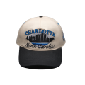 Topi Charlotte North Carolina yang dibordir