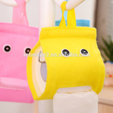 Q047 Creative home fashion plush cloth roll paper tissue box