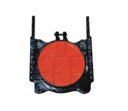 Copper inlaid round gate