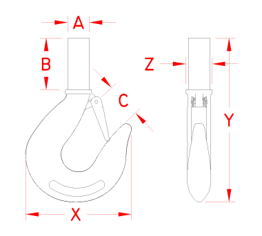 Shank Hook Drawing