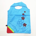 Shopping bag pieghevole in nylon con logo personalizzato e fragola