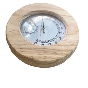 Sauna Wooden Room Thermometer and Thermo Hygrometer