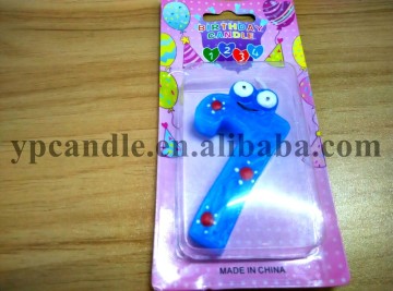 Global Popular Colorful Snaked Shape Birthday Number Candle