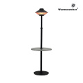 Table poling patio heater IP55 with annular ecilpse heating patent 1500W