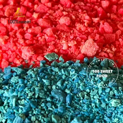 Factory Custom Popping Candy Rocks - Fizzy Pop Candies with Magic Popping Strawberry + Orange Flavor