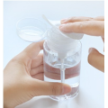 Clear Liquid Press Pump Dispenser Makeup Remover Bottle