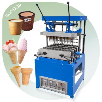 Machine à cornet à crème glacée semi-automatique