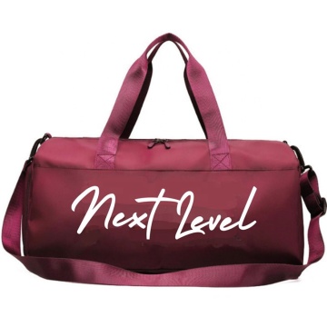 Customized Pink Sports Fitness Tote Backpack with Large Capacity, Sequin Dry Wet Separation Design - Perfect for Gym and Travel