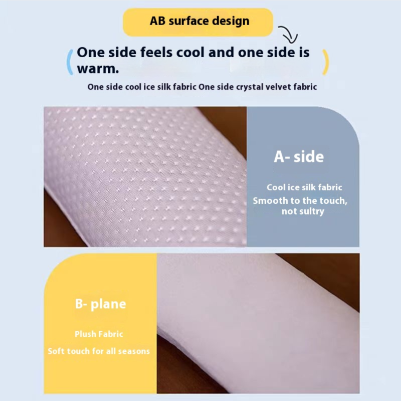 AB-Surface Cooling & Warmth Pillow for All-Season Use