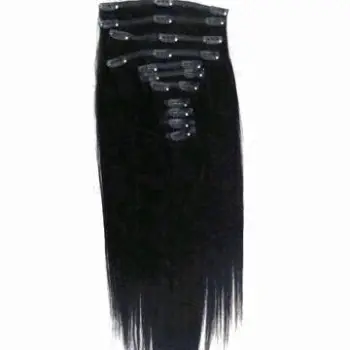 Full Head Clip-in Hair Extension, 10-piece/Set with 20 Clips, Measures 14- to 24-inch