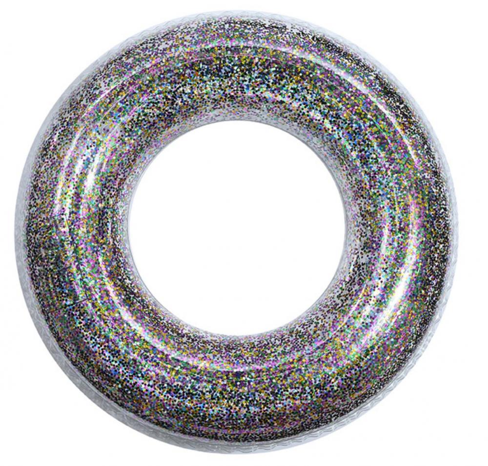 Blue Glitter Gold Glitter Swim Ring Swim Pool