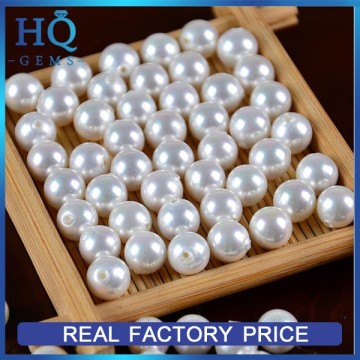 wholesale Fresh water pearl strands wholesale round white pearl for jewelry