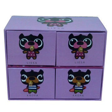Decorative Cardboard Storage Boxes, Made of Cardboard and Printed Paper, Various Colors and Patterns