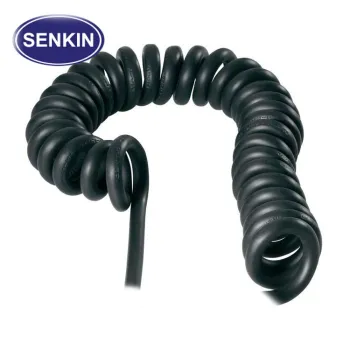 Flexible 3 Core 24/26/32AWG Pur Spiral Cable