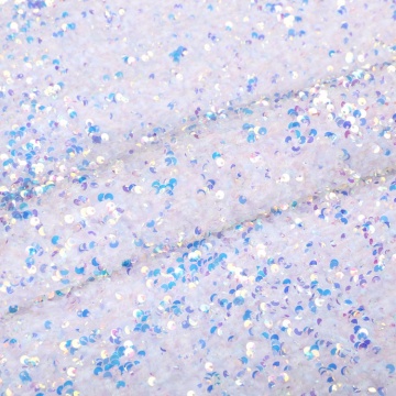 Fancy Velvet Iridescent Sequin Embroidered Garment Fabric