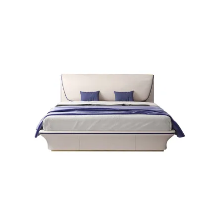 Modern Luxury Leather Bed for Home