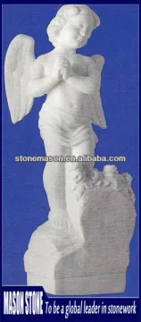 Wholesale white marble angel garden sculpture