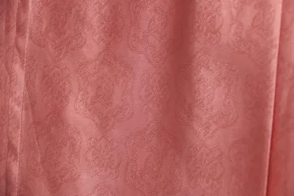 long pink pleated skirt