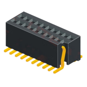 WANHAI Manufacturing 0.8mm Pitch, H=3.1mm Female Header Connector, Dual Row, SMT Type