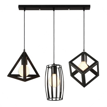 Wrought Iron Chandelier for Retro Industrial Style: Living Room, Restaurant, Store, Balcony, Corridor, Bar