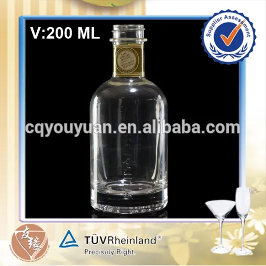 Round 200ML Glassware Soda-lime Hand Soap Glass Bottle