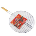 bbq round steel roasting wire grill