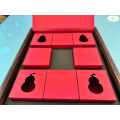 Wood-Grain Portable Multi-Compartment Mooncake Gift Box