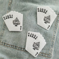 Playing Card Iron on Embroidery Patch Rose