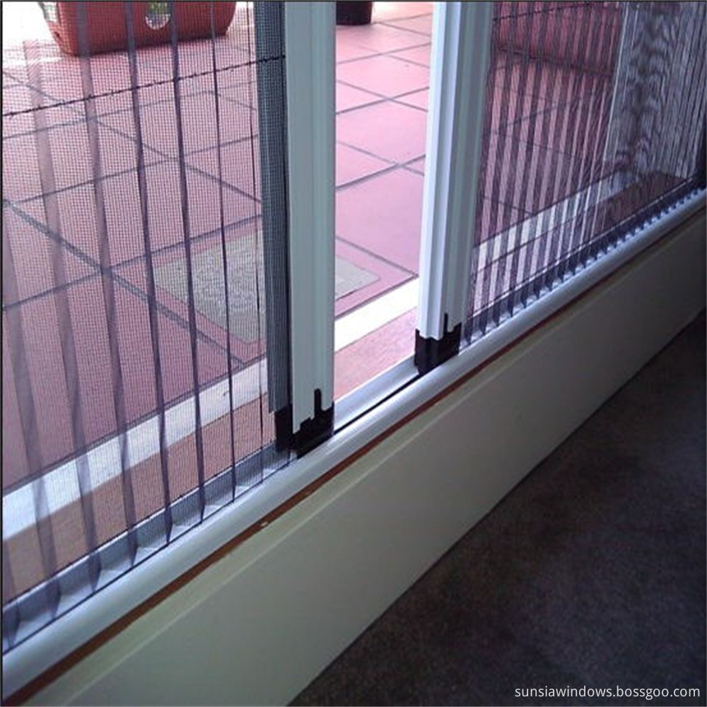 folding door with insect screen