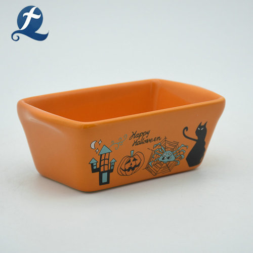 Bakeware in ceramica personalizzata di personalità arancione