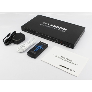 HDMI Switcher Splitter 4K 4 x 8