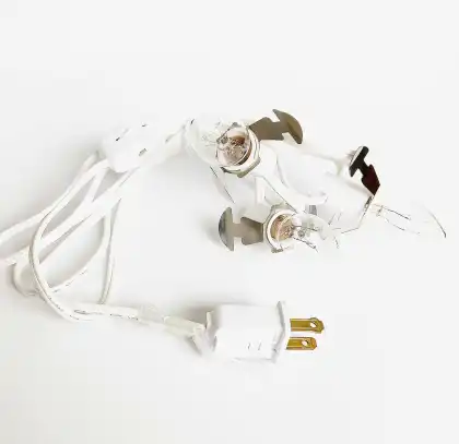 E12 Socket Lamp Cord 6 Feet Lighting Cord for Figure Lamp