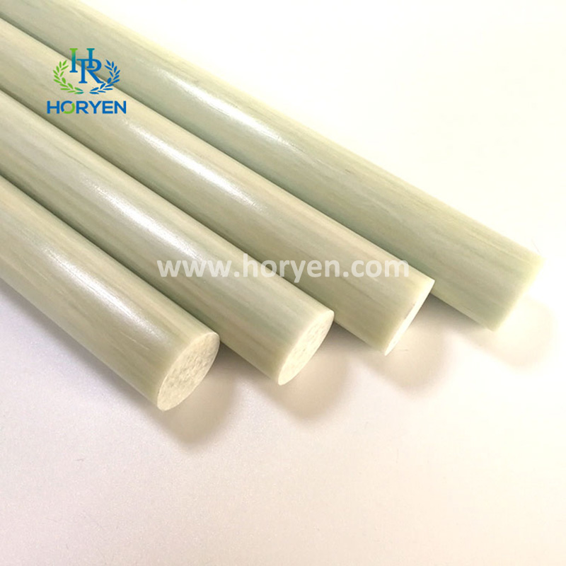 Solid Flexible White Black Pultruded Solid Fiberglass Rod