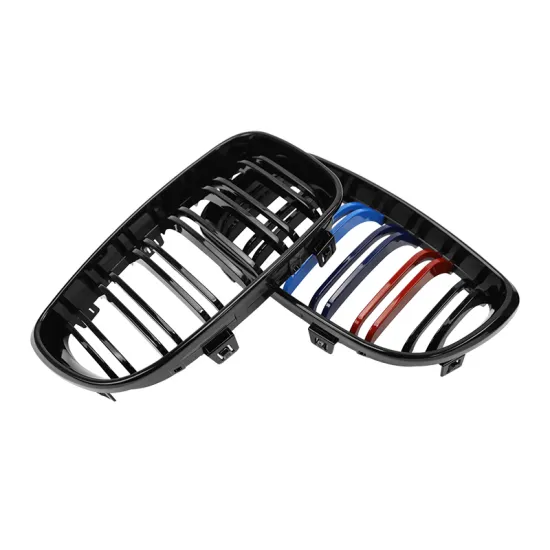 Glossy Black Car Double Line Grilles for BMW 1 Series 2008-2011 (E81/E87)