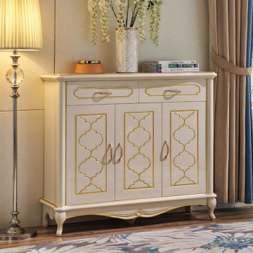 Modern Simple European Light Luxury Solid Wood Cabinet