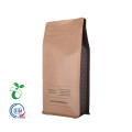 Sac d&#39;emballage de café en papier brun de qualité alimentaire