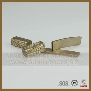 Silver Color Natural Stone Diamond Segments For Core Drill