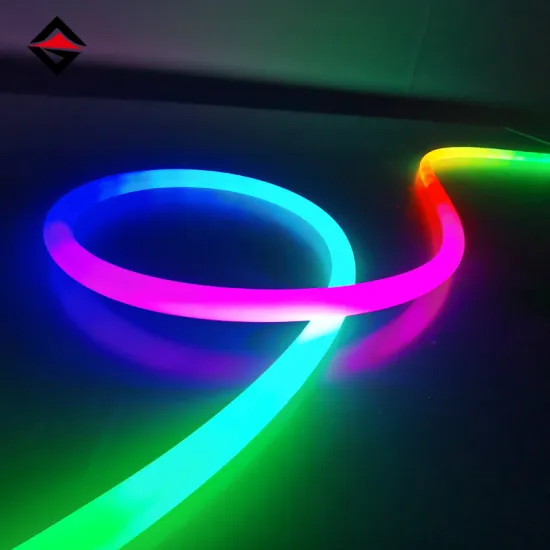 12V/24V 25mm Diameter White RGB IP67 Silicone Tube 360 Degree Round LED Neon Flex Strip Light