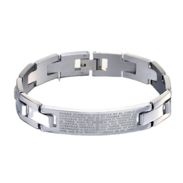 Promotion Religious Christian Jewelry Jesus Cross Bracelet Stainless Steel