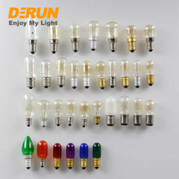 BA15D Clear Grosted Refrigerator Lampes 10W-230V Bulbes à incandescence